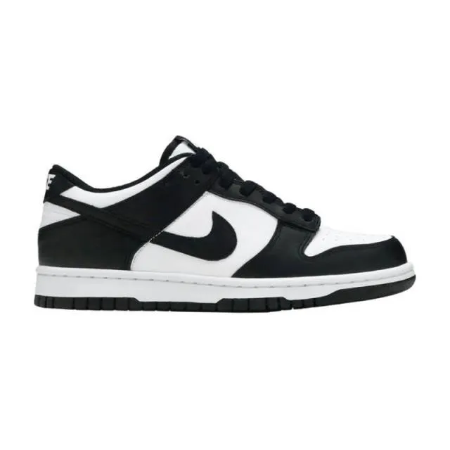 2021 kid’s nike dunk low gs panda white black cw1590-100