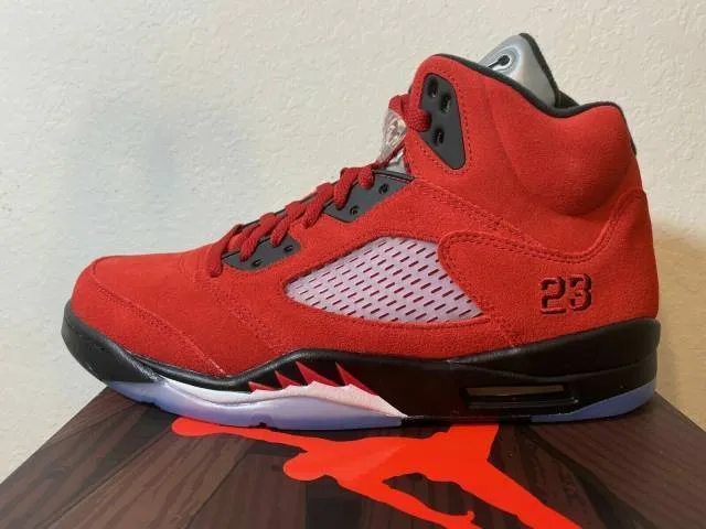 2021 nike air jordan 5 v retro raging bull toro 4-14 var...