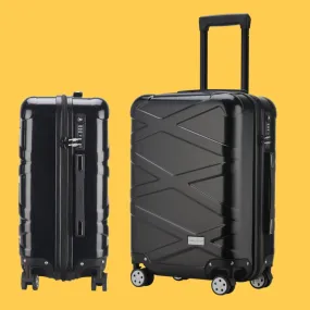 Abs+Pc Hard-Shell Luggage,Carry-On Trolley Case,Rolling Suitcase,Trendy Password Box,20Boarding