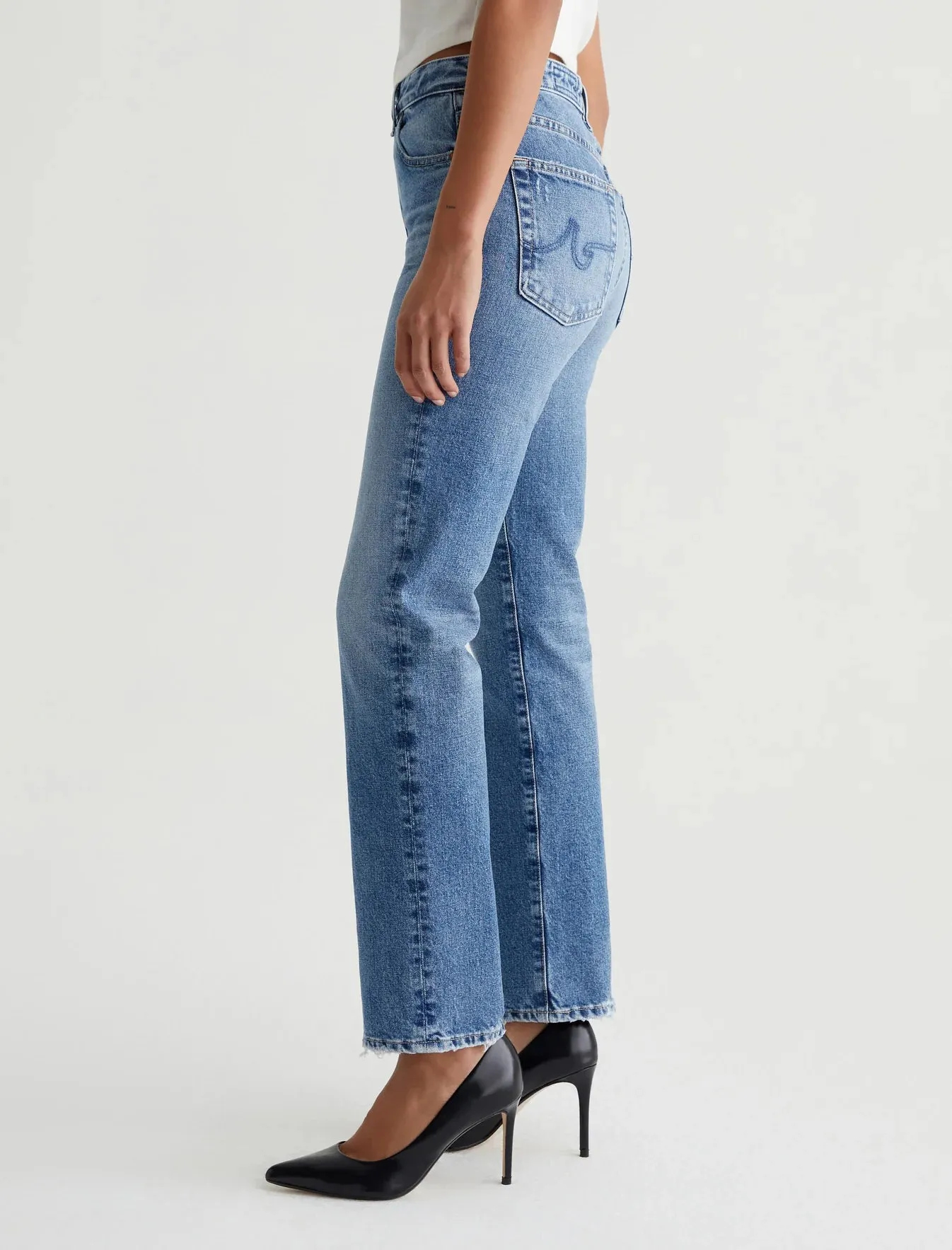 AG Jeans - Saige High Rise Straight Leg in 16 Years Cupola