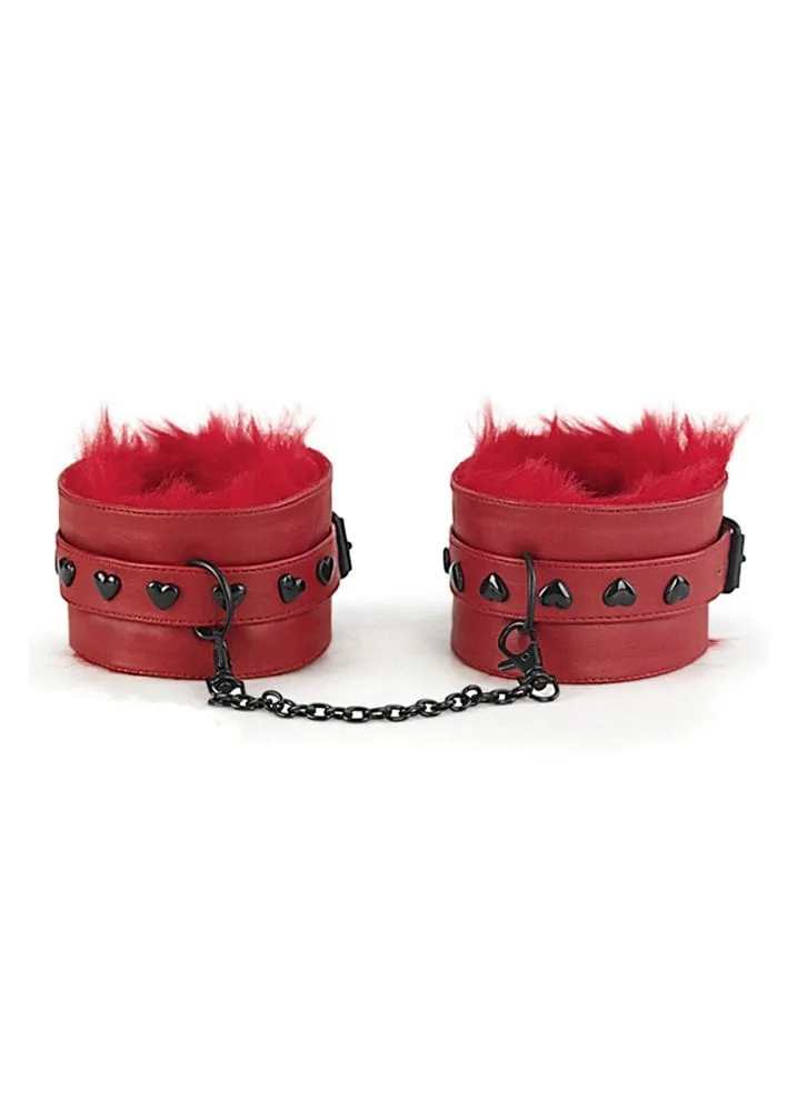 Ashes 57 Red Chained Platform Ankle Boot