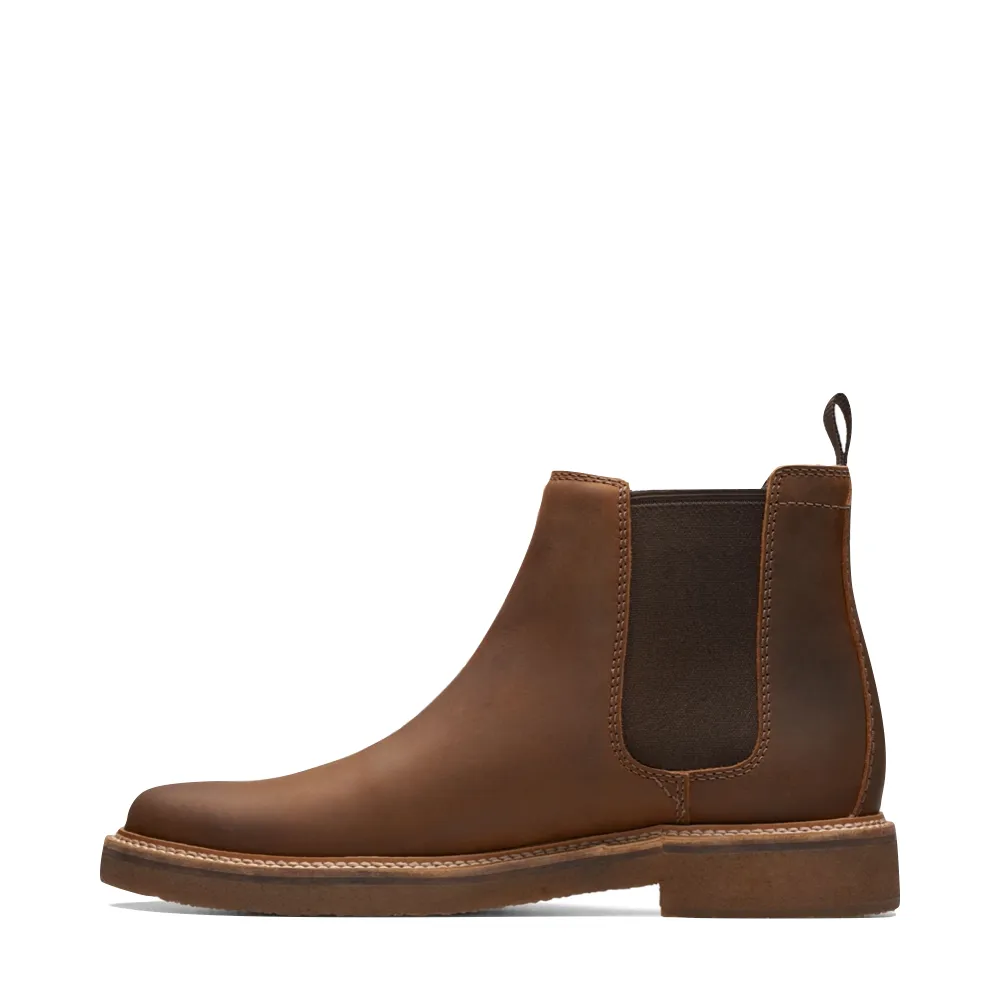 Clarks Men's Clarkdale Easy Pull On Chelsea Boot (Beeswax Brown)