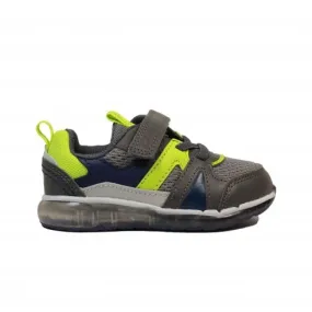 Clarks Spark Flash Toddler | Grey Combi | Childrens Light Up Trainers