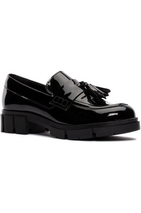 Clarks Teala Loafer in Black Patent