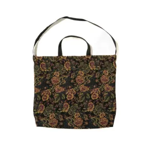 CP Floral Jacquard Carry All Tote - Black/Gold