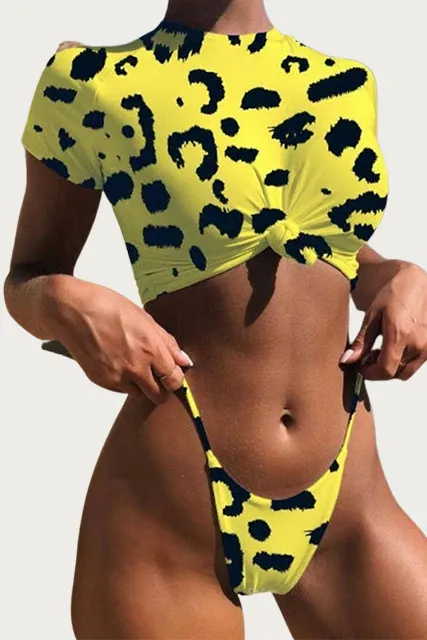 CROPPED TOP BIKINI SET