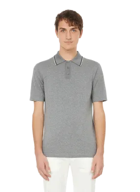 DUNHILL  Cotton polo shirt - Grey