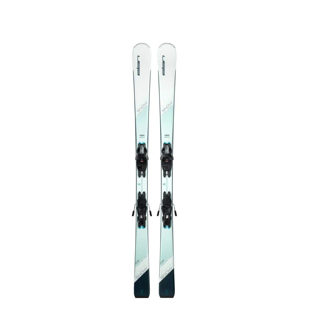 Elan Snow White LS (EL9.0 System Bindings) Womens Skis 2024