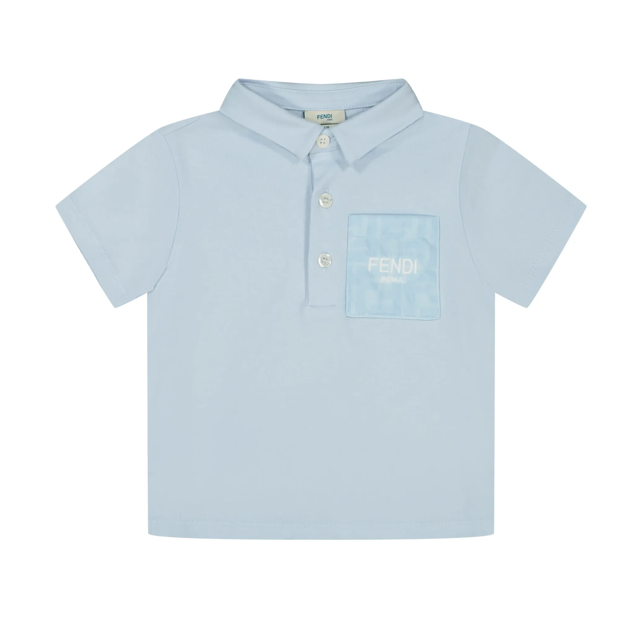 Fendi Polo Azzurro Baby BMI242_ST8_F19J4