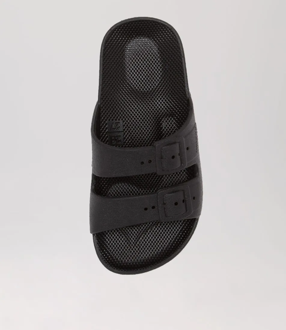 FREEDOM MOSES Slides Tot Black Sandals