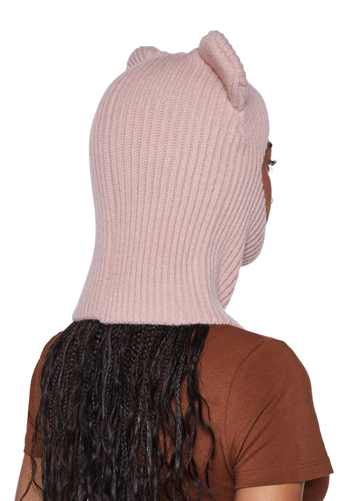 Frosty Paws Ski Mask - Pink-