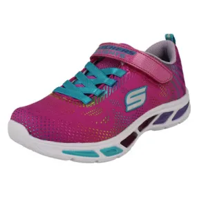 Girls Skechers Lightweight Light-Up Trainers - Gleam 'N' Dream 10959