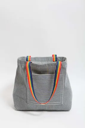 Gravel and Gold Express Tote - Hickory Stripe