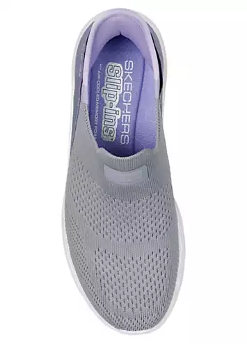 Grey Go Walk 7 Mia Slip Ins Trainers by Skechers | Look Again