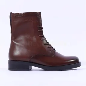 Hay Classic Laced Ankle Boot - Cognac Leather