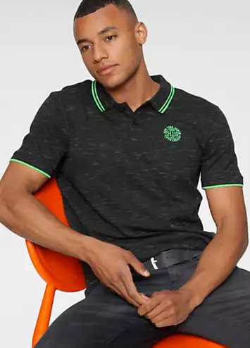 H.I.S Speckled Polo Shirt | Grattan