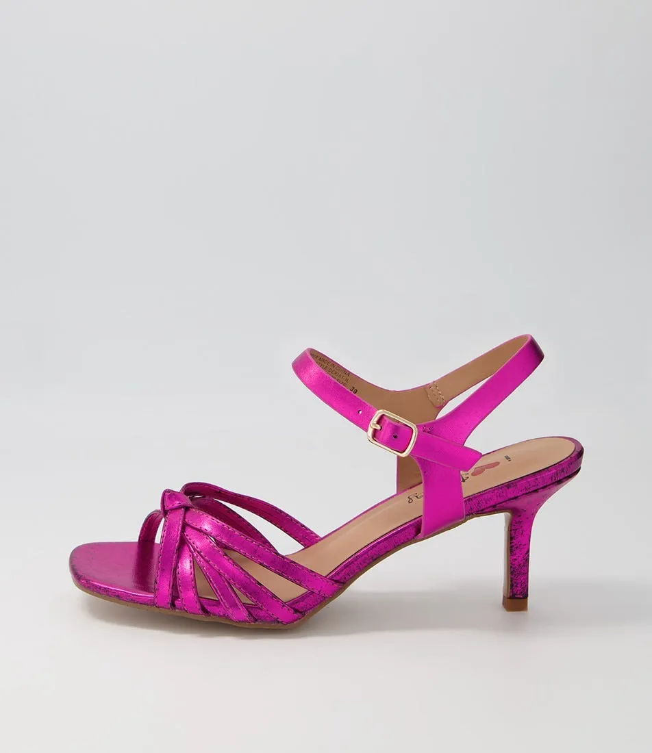 I LOVE BILLY Deriat Pink Metallic Sandals