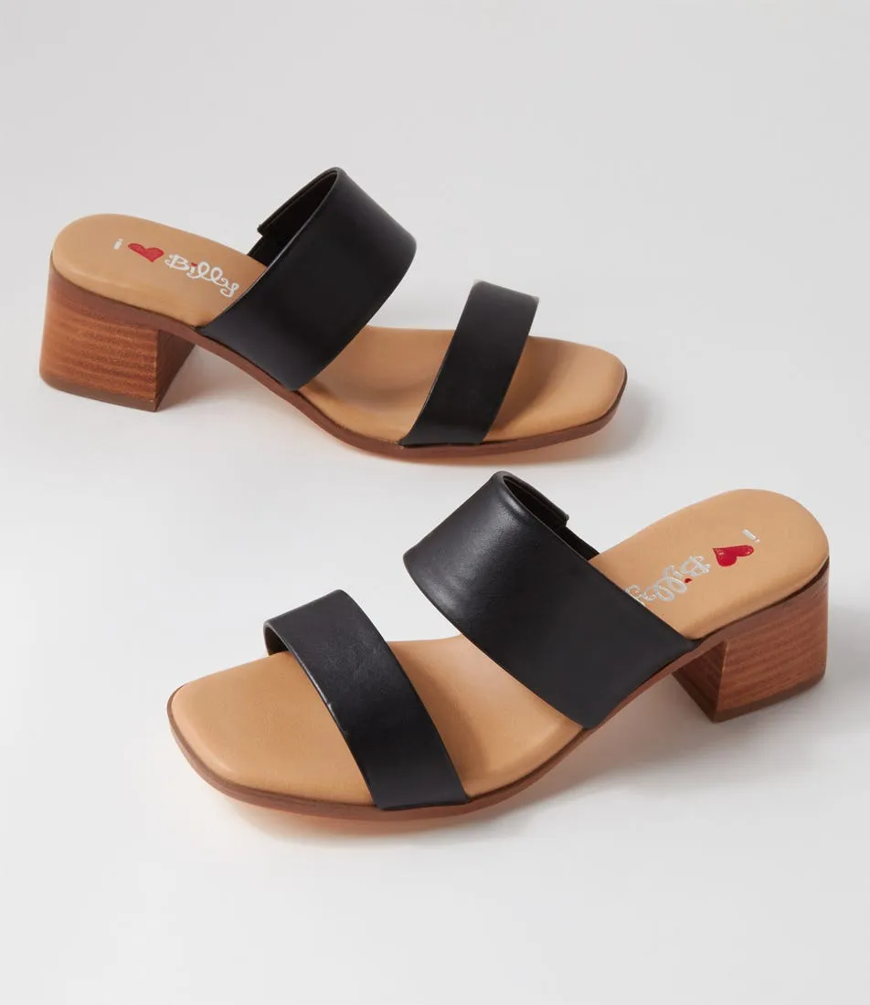 I LOVE BILLY Usheen Black Sandals