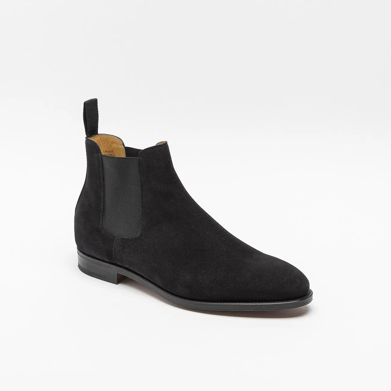 John Lobb John Lobb Lawry chelsea boot in black suede