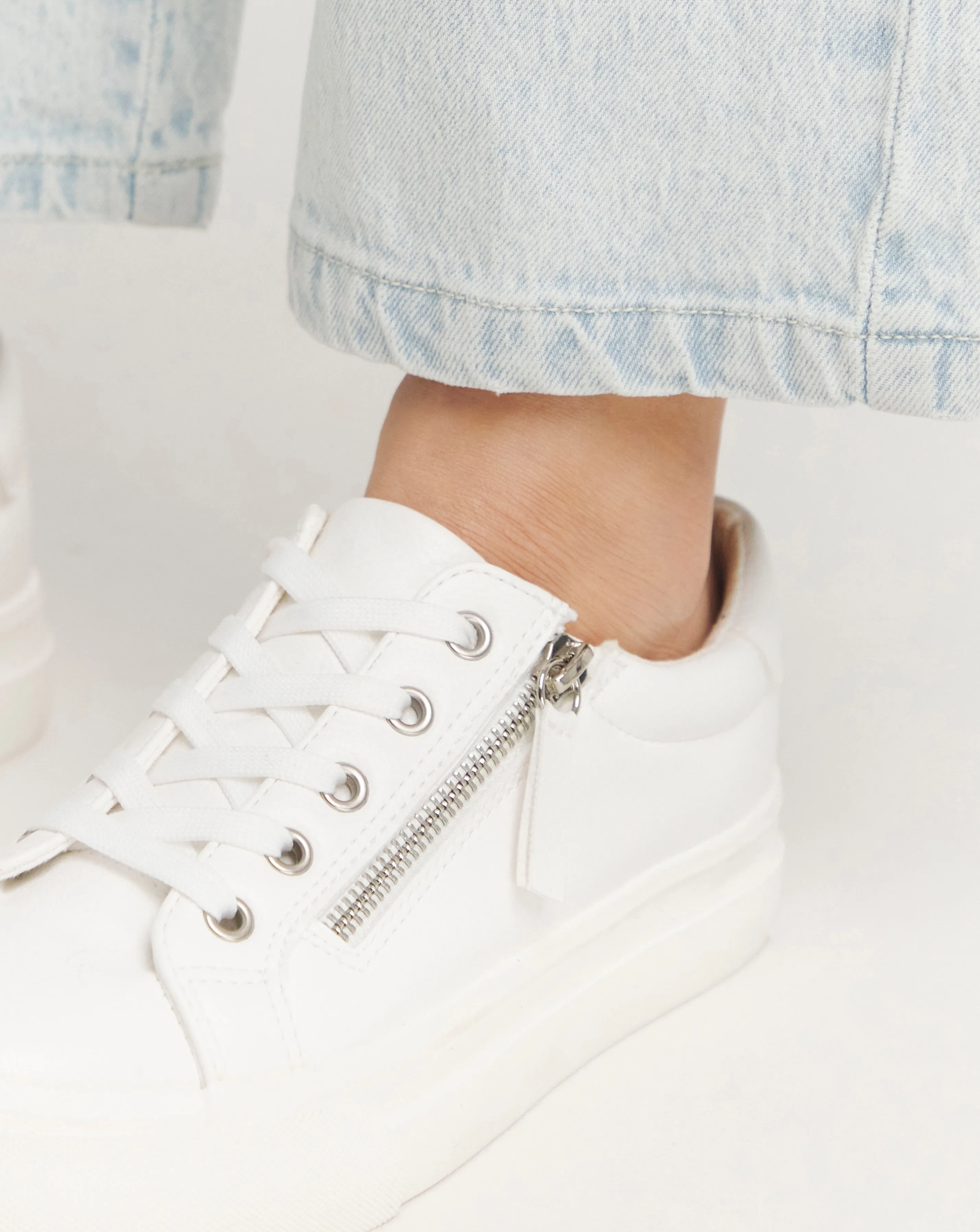 Kate Lace Up Zip Detail Chunky Trainers Wide E Fit | Simply Be