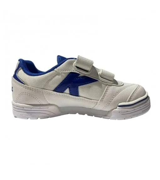 Kelme Kids' Trueno Indoor Football Trainers V White/Royal 55886-0704