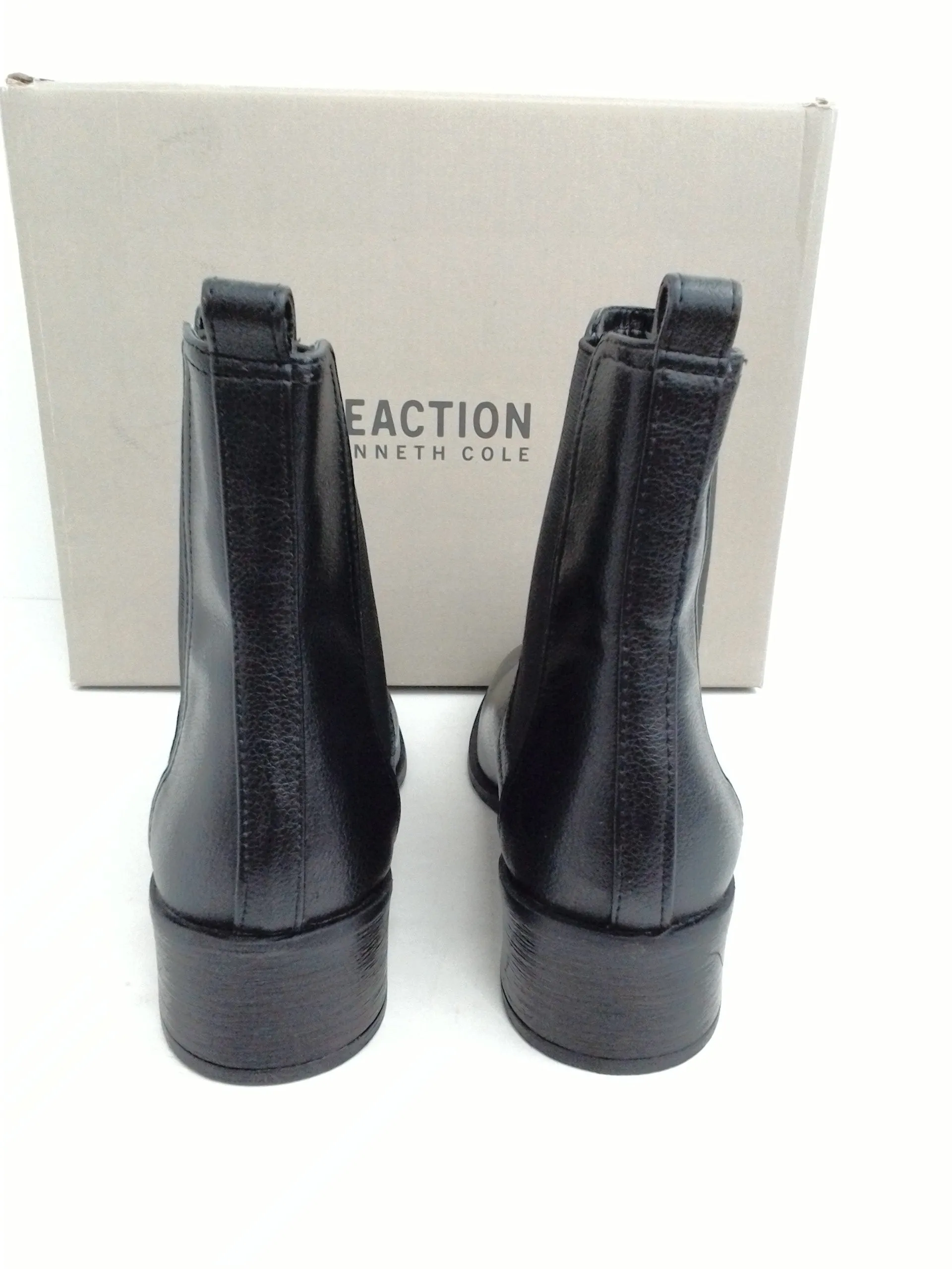 Kenneth Cole Women's Salt Chelsea Boot Black Leather Size 7.5