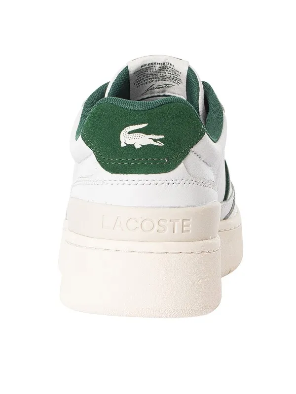 Lacoste Aceclip PRM 124 1 SMA Leather Trainers - White/Green