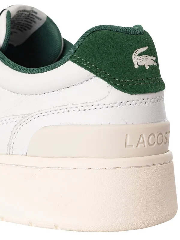 Lacoste Aceclip PRM 124 1 SMA Leather Trainers - White/Green