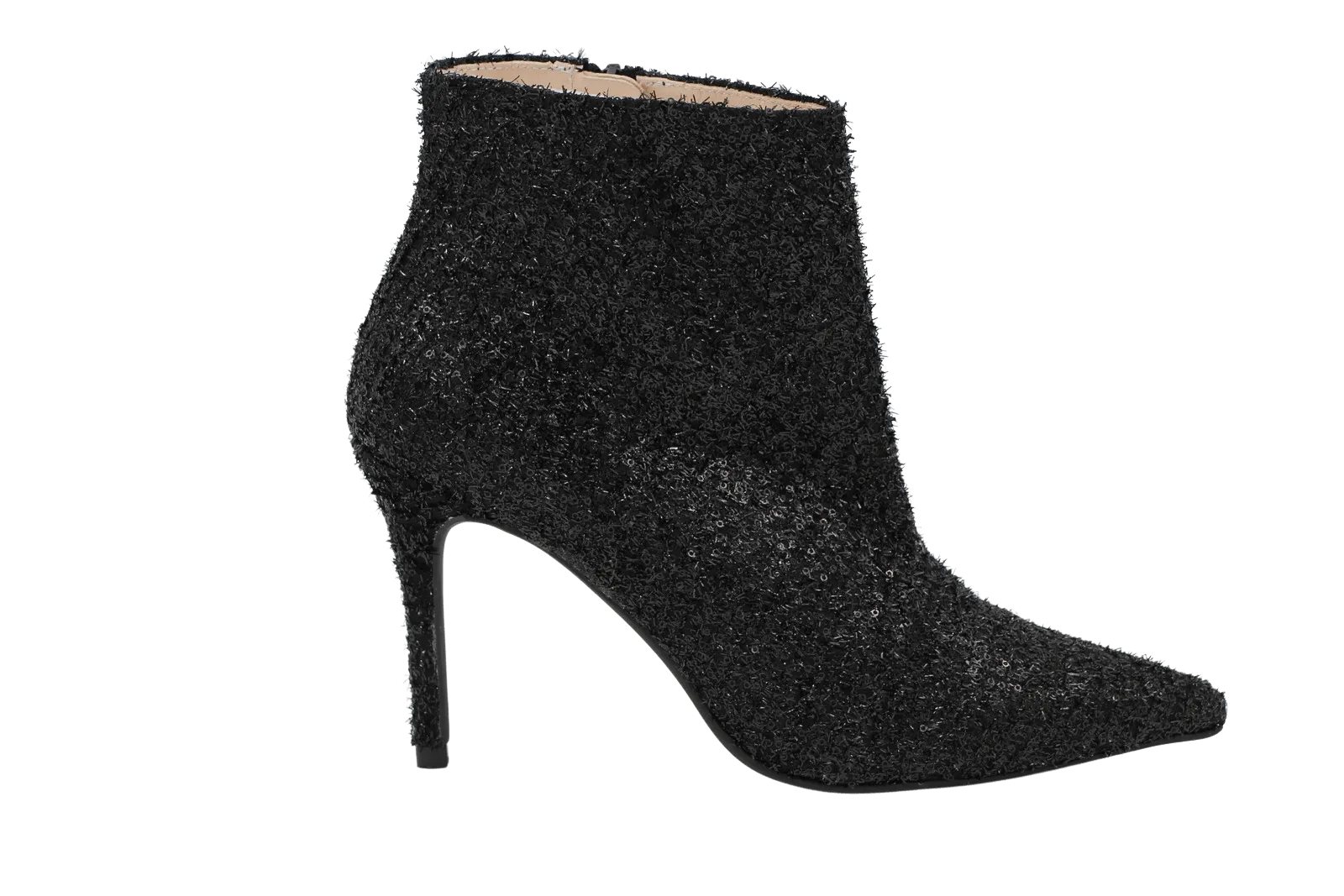 MARIAN Black Sequins Heeled ankle boot