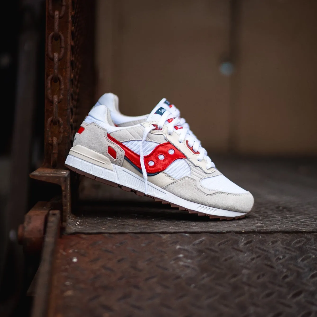 Mens Saucony Shadow 5000 (White/Red)