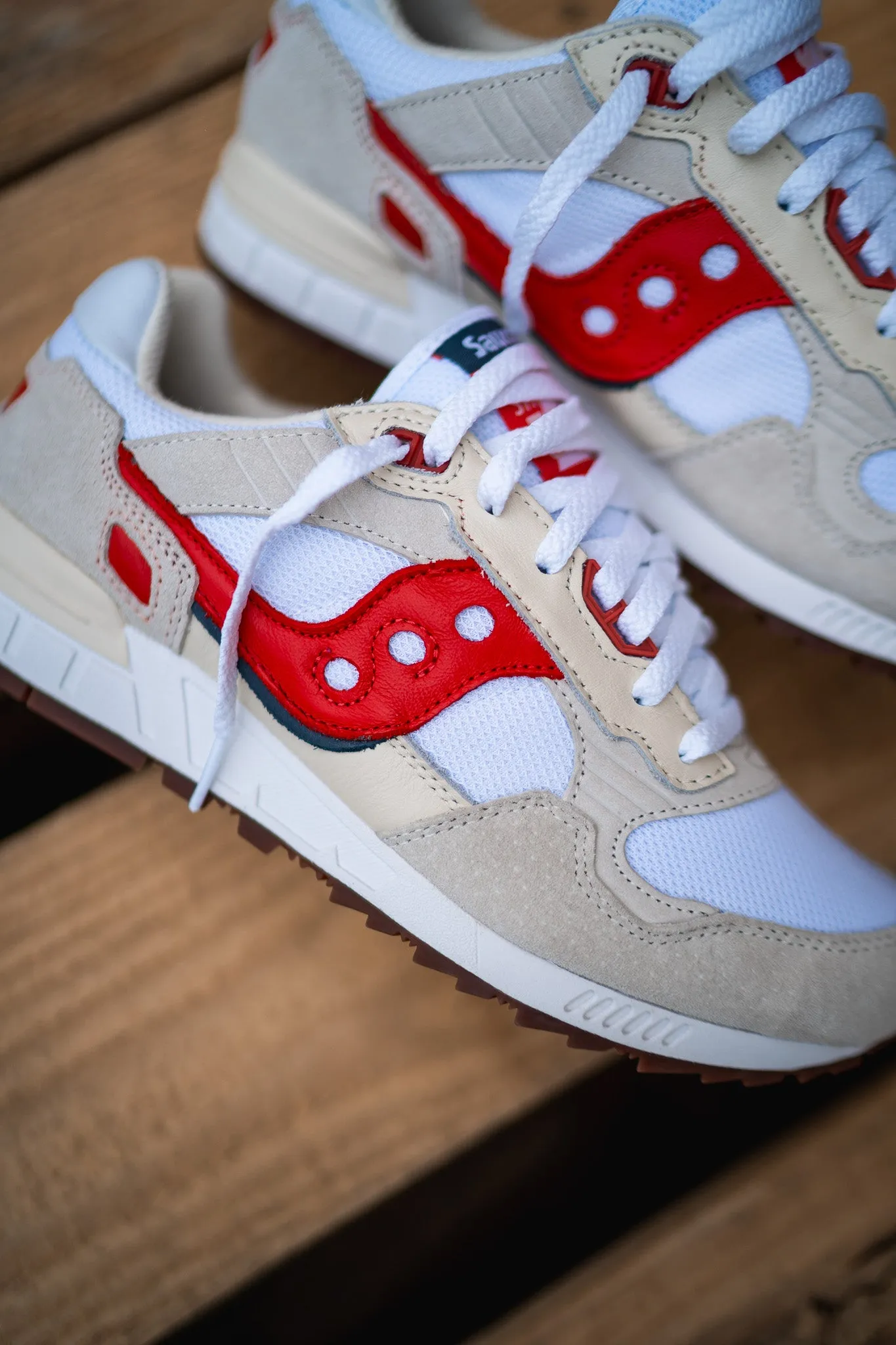 Mens Saucony Shadow 5000 (White/Red)