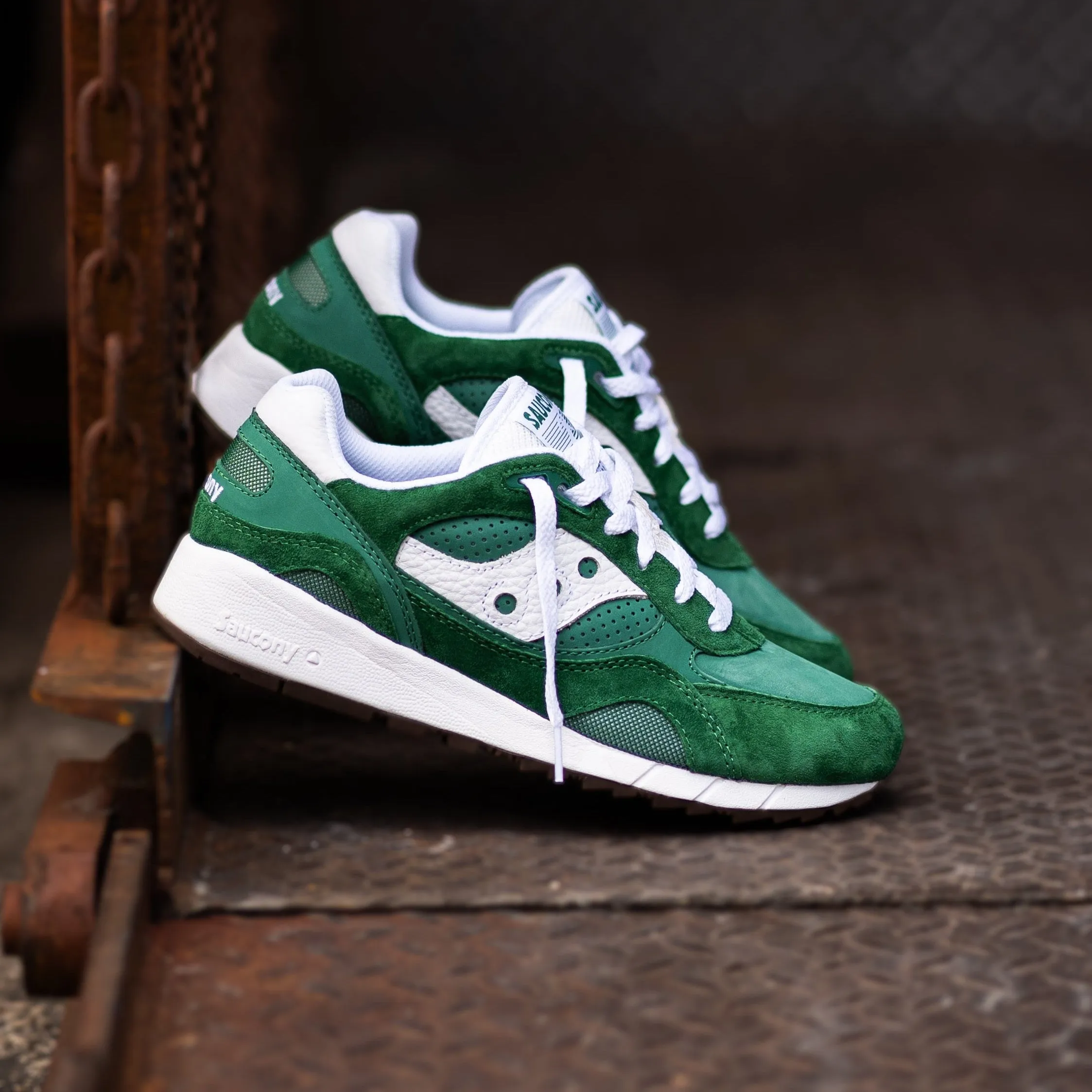 Mens Saucony Shadow 6000 Ivy Prep (Green/White) - S70802-1