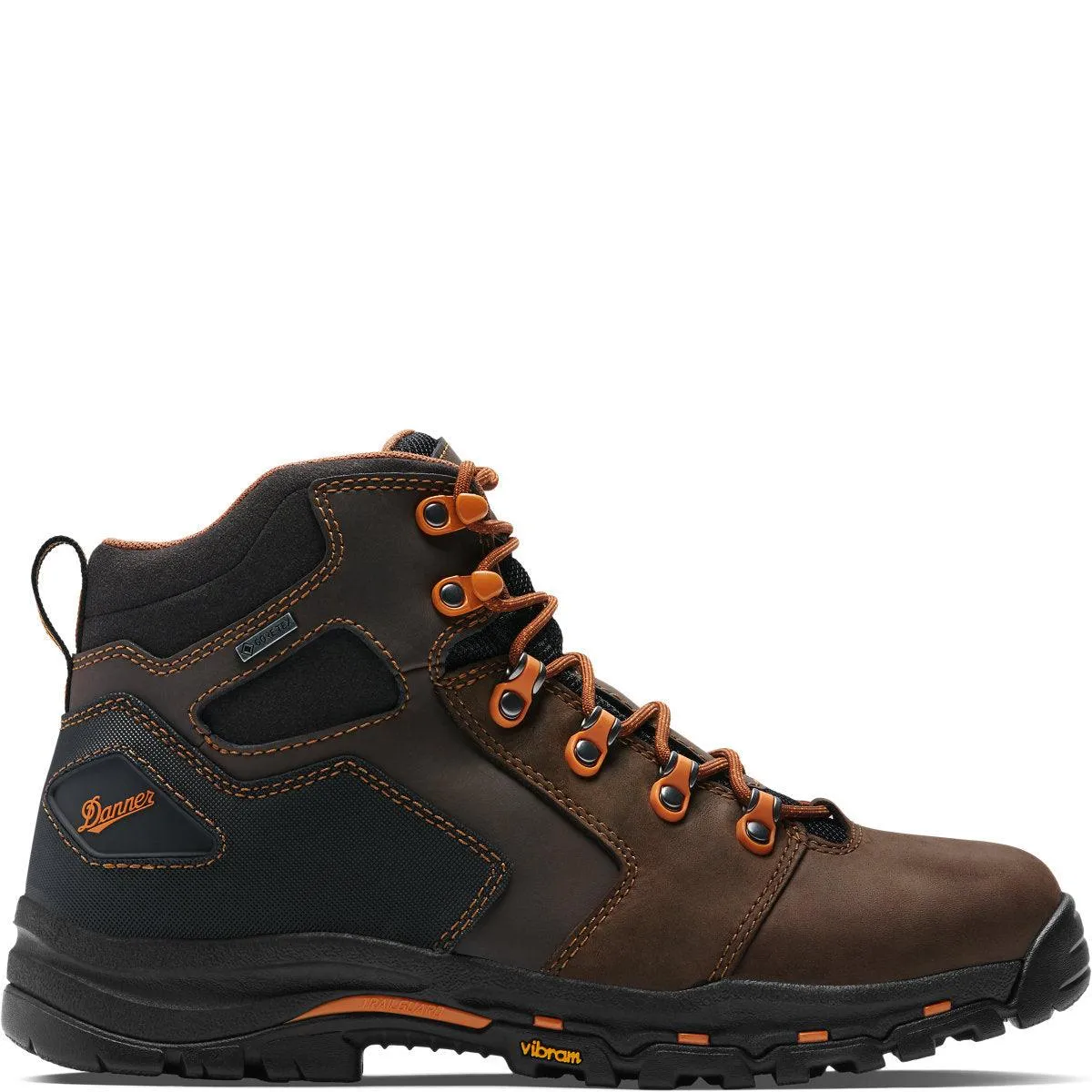 Men's Vicious Work Boot - 4.5 Brown / Orange