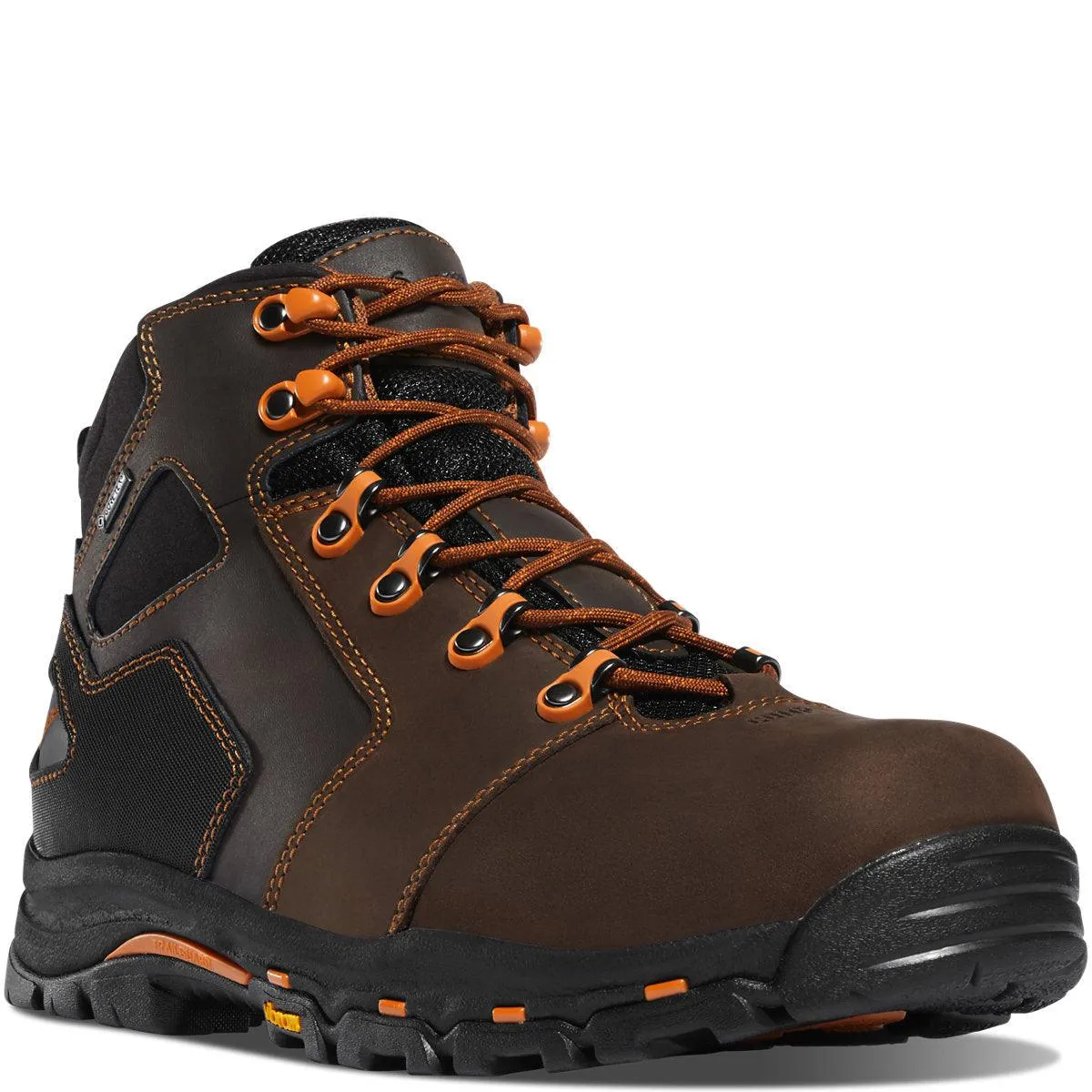 Men's Vicious Work Boot - 4.5 Brown / Orange