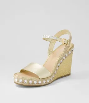 MIDAS Evare Pale Gold Multi Sandals