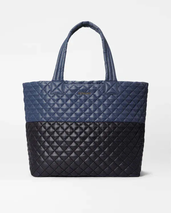 MZ Wallace Large Metro Tote Deluxe - Black/Navy