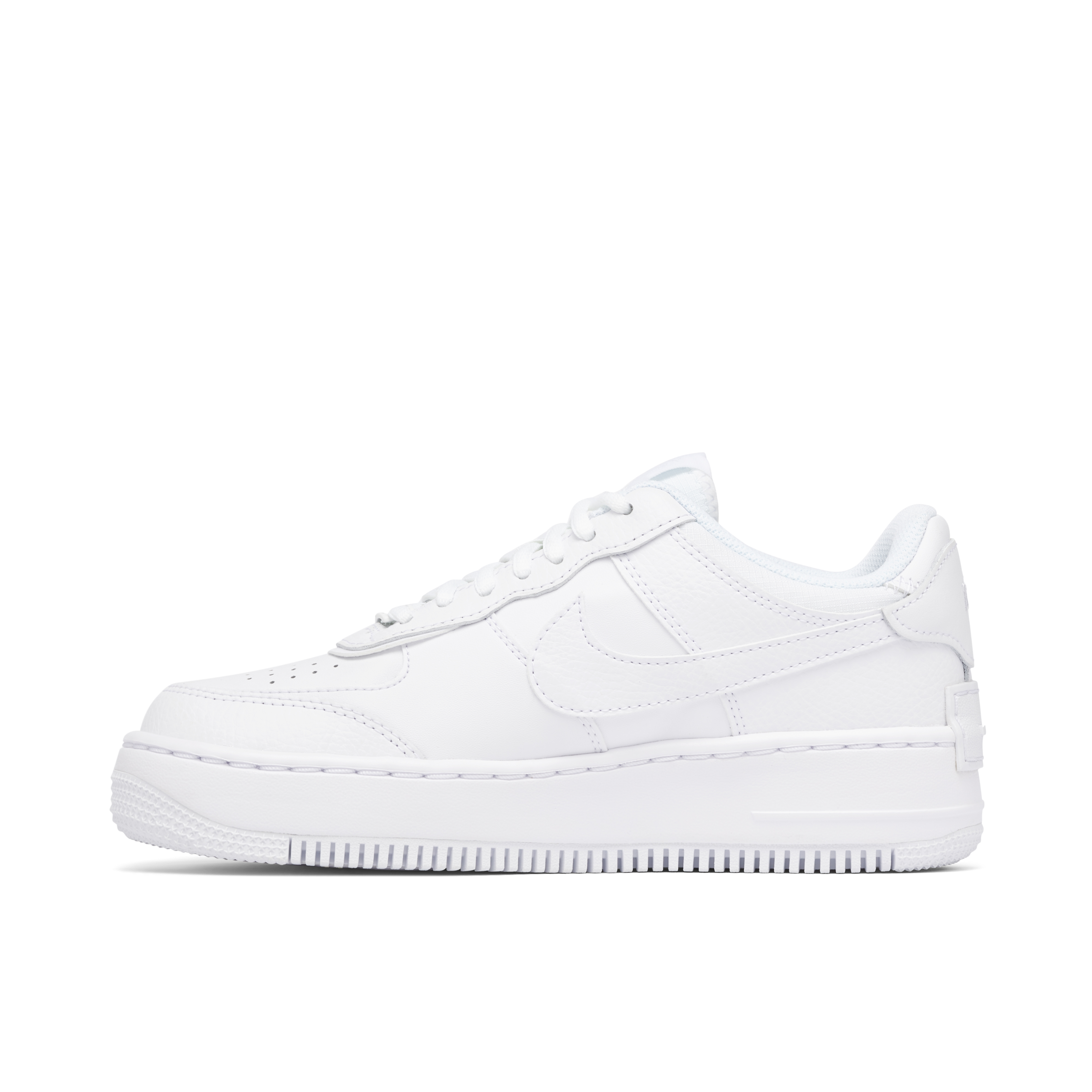 Nike Air Force 1 Shadow Triple White Womens | CI0919-100 | Laced