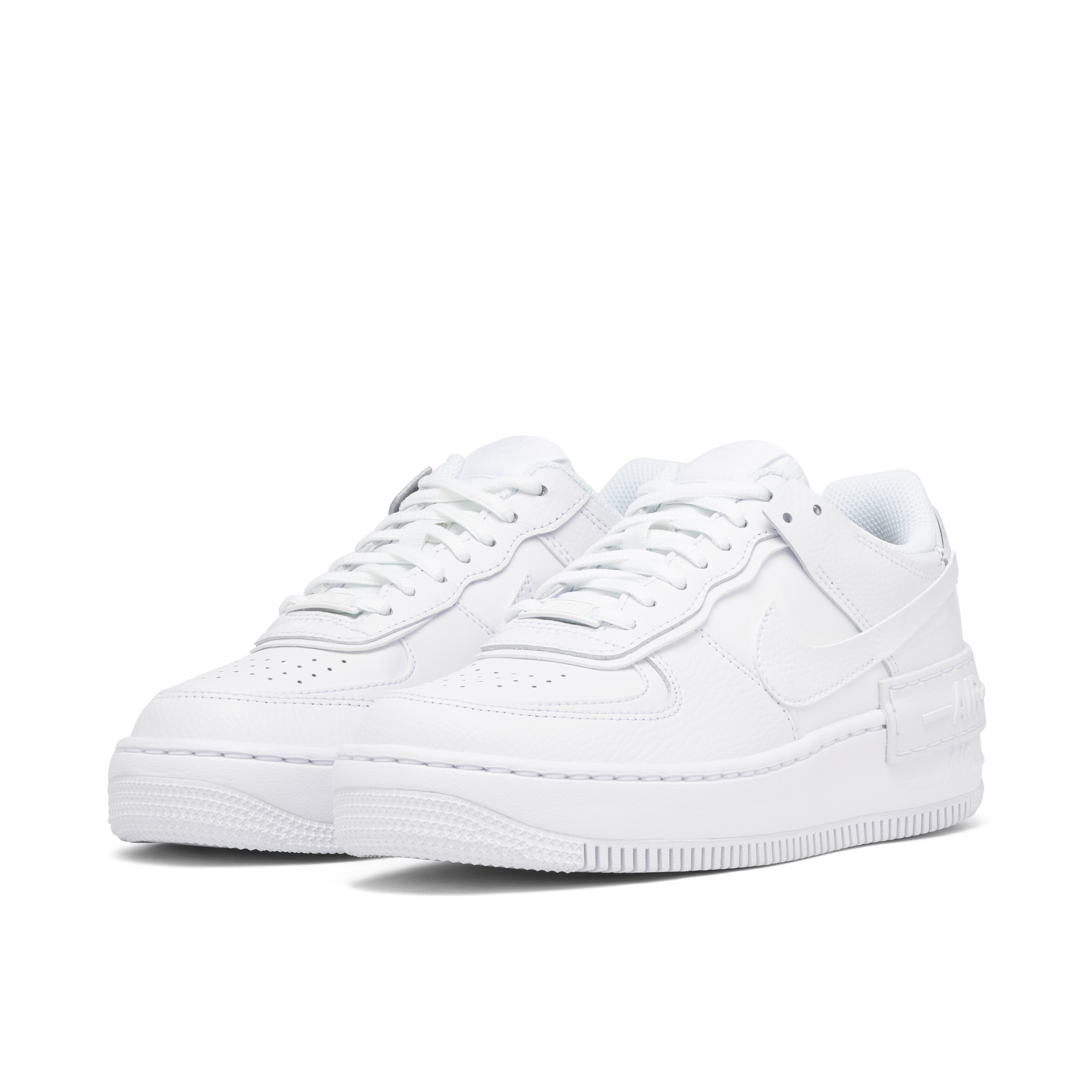 Nike Air Force 1 Shadow Triple White Womens | CI0919-100 | Laced