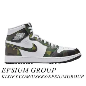 Nike Air Jordan 1 High Golf (Camo/ Legion Green/ Black/ ...