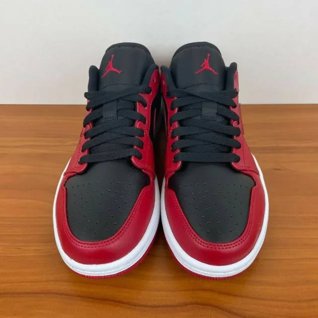 Nike Air Jordan 1 Low Reverse Bred 4-14 White Black Gym ...