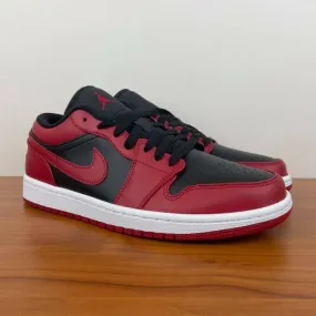 Nike Air Jordan 1 Low Reverse Bred 4-14 White Black Gym ...