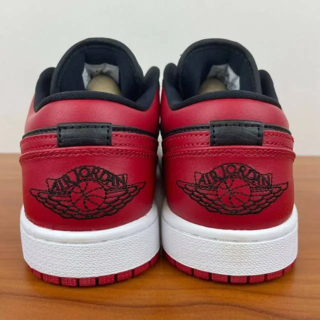 Nike Air Jordan 1 Low Reverse Bred 4-14 White Black Gym ...