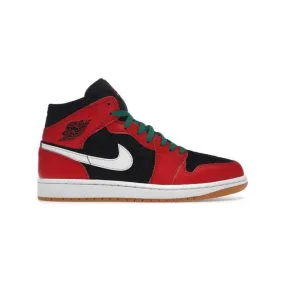 Nike Air Jordan 1 Mid (Christmas/ Black/ Fire Red/ White...