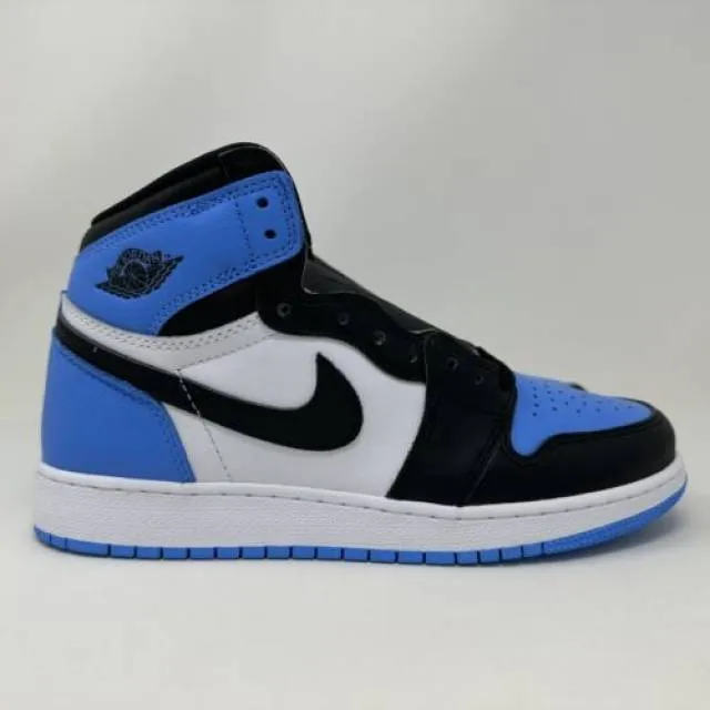 Nike Air Jordan Retro I 1 High OG GS UNC Toe Blu Grade S...