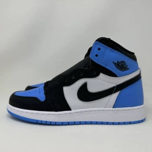 Nike Air Jordan Retro I 1 High OG GS UNC Toe Blu Grade S...