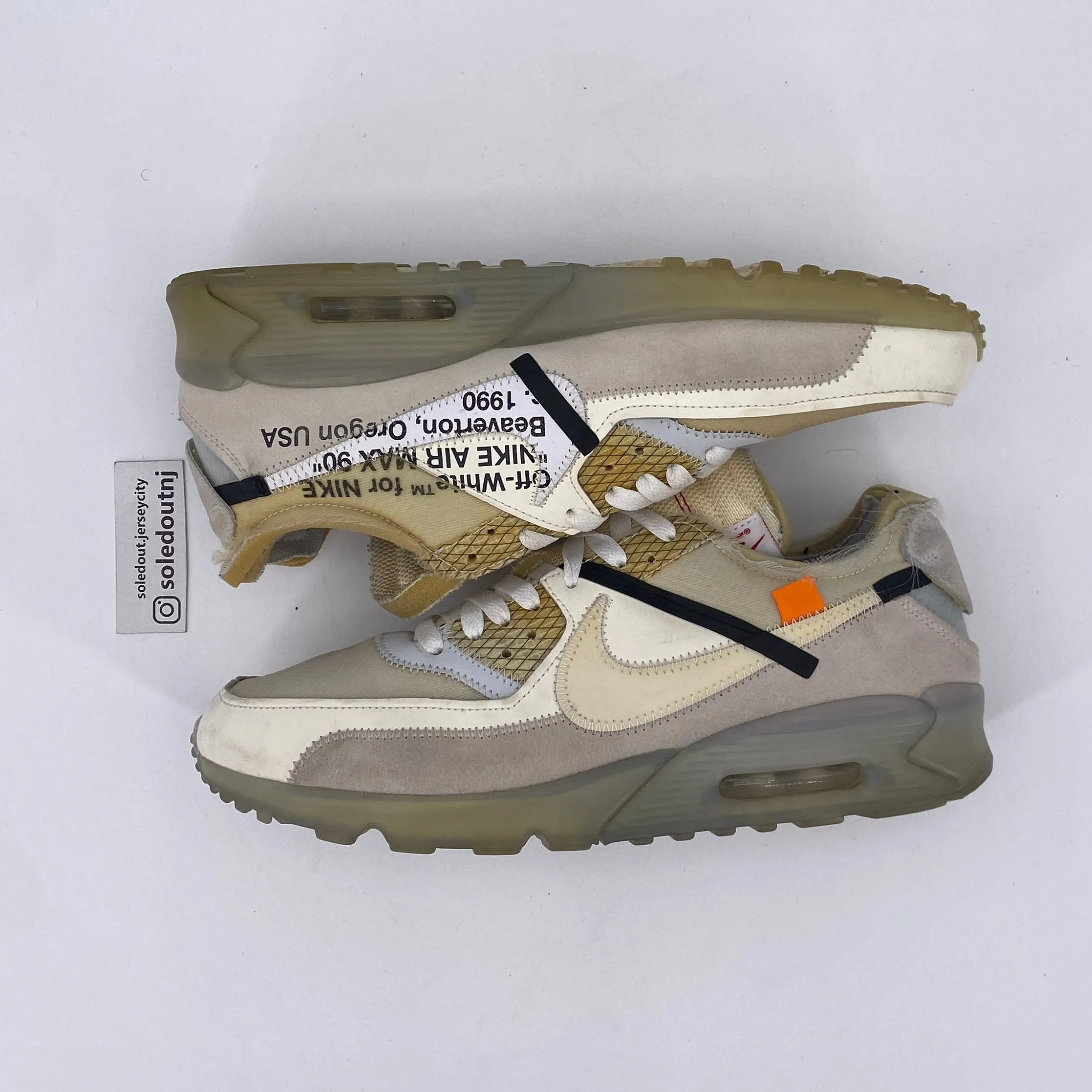 Nike Air Max 90 / OW The 10: Off-White 2017 Used Size 10.5