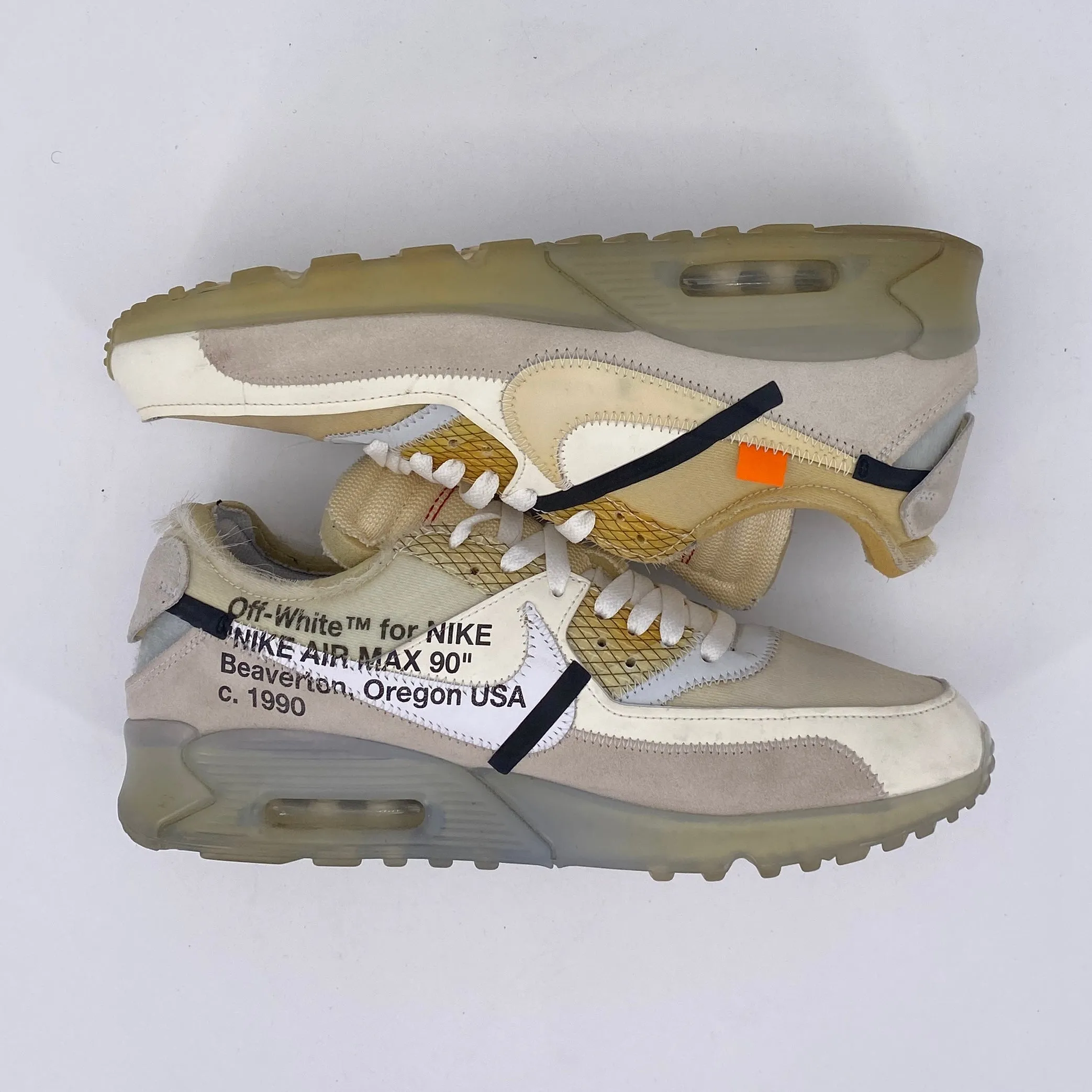 Nike Air Max 90 / OW The 10: Off-White 2017 Used Size 10.5