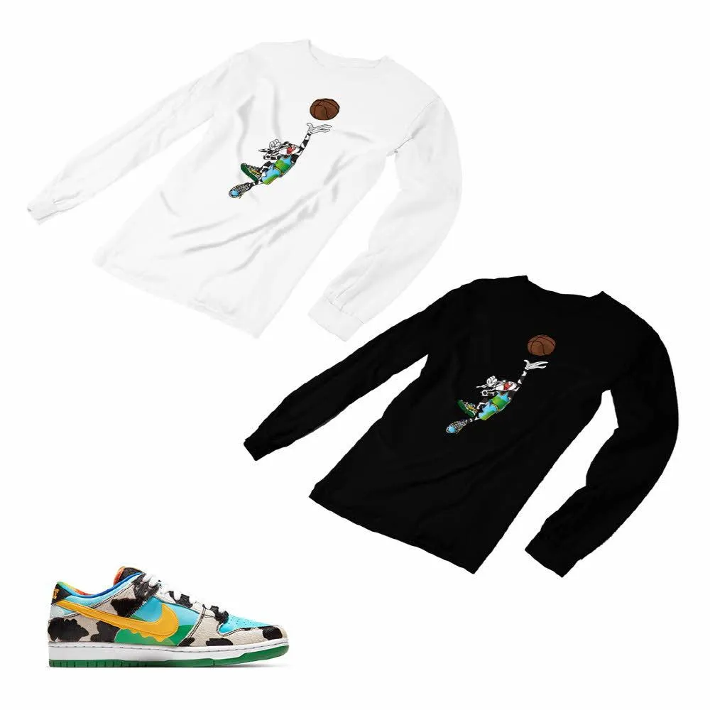 Nike Dunk Ben Jerry’s Matching Custom Designed Long Sleeve T shirt ND 1-2-2