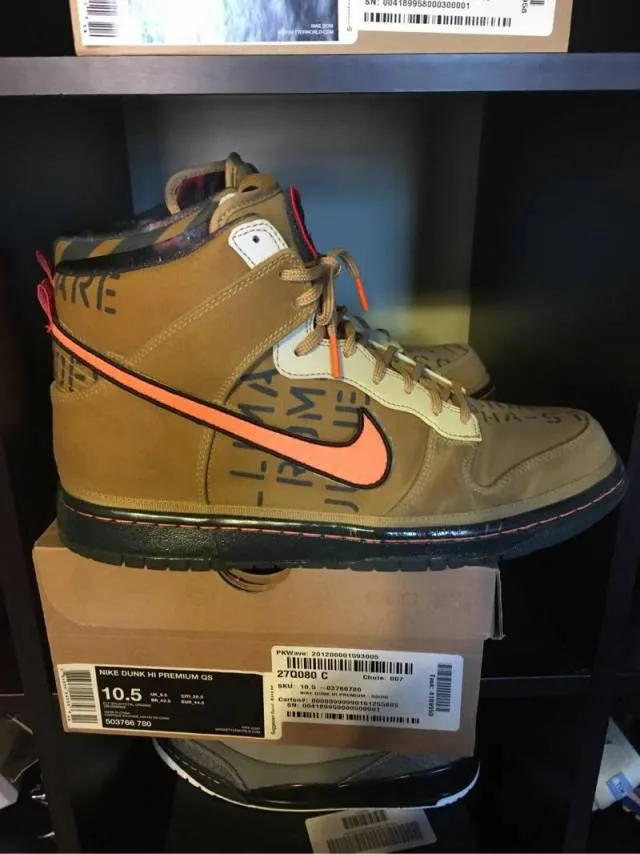 Nike dunk hi 2012 galaxy all star orange tan