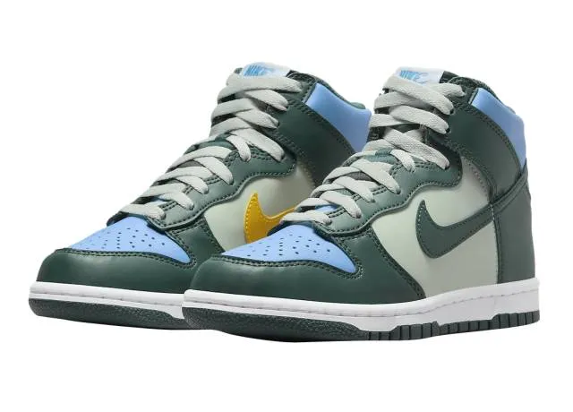 Nike dunk high gs deep jungle university blue